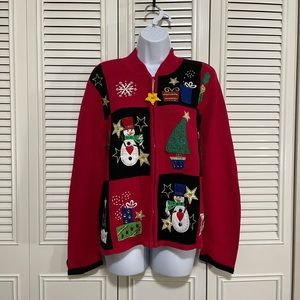 Vintage Tiara International Christmas Sweater size large